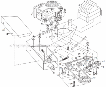 Part Location Diagram of 18413 Little Wonder Blade Control Lever